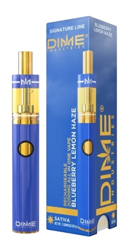 Dime Industries - Blueberry Lemon Haze -Sativa- AIO 2000mg (Vape Pen) 2g | Dime   -p2 BACK