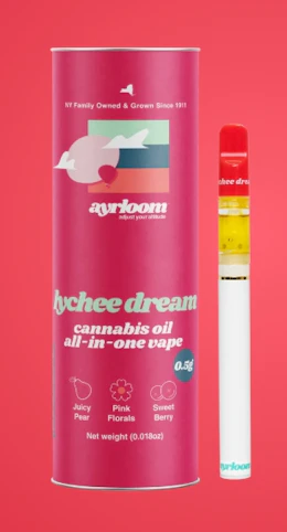 ayrloom - Lychee Dream -Sativa- 90.00% THC |0.5g All-In-One Vape | Ayrloom   -f3 front