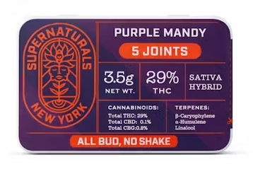 Purple Mandy 3.5g 5pk - Preroll