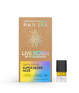 PAX - PAX - Super Silver Haze - Live Rosin with Diamonds - 1g - Pod