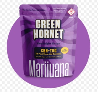 CHEEBA CHEWS - Green Hornet  Gummies | Goodnight | 100MG