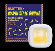 Blotter - Golden State Bananas Fruit Smoothie - Live Resin Sugar - 76% THC - 1g - Wax