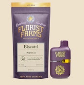 B57 Florist Farms Biscotti Live Resin AIO Vape 1g