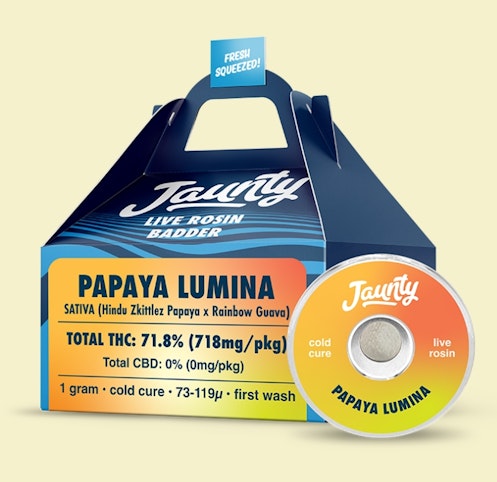 Jaunty - #15 Papaya Lumina -Sativa- Live Batter Rosin Badder (Concentrate) 1g - Jaunty     - refrigerator bf2