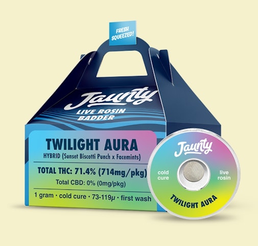 Jaunty - #17 Twilight Aura -Hybrid- Live Batter Rosin Badder (Concentrate) 1g - Jaunty     - refrigerator bf3