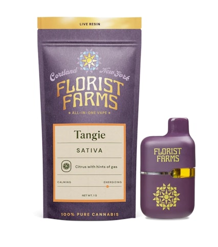 Florist Farms - Tangie -Sativa- Live Resin Tank (Vape Pens) | Florist Farms   -uuu10 front