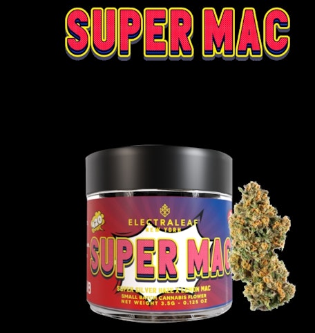 ElectraLeaf - Super Mac -Hybrid- 22.18% THC | (Flower) Jar 3.5g | Electraleaf       -af4 BACK