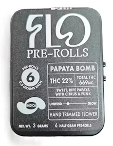 Flo Extracts - C45 Flo Extracts Papaya Bomb Pre-Roll 6pk 3g