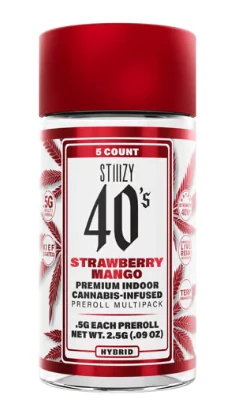 STIIIZY - Stiiizy - Preroll - Infused - 5pk - Strawberry Mango - 2.5g Main Image