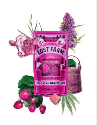 Kiva Confections - Lost Farm | Strawberry Pink Jesus | 100MG Main Image
