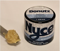 Nyce - Donutz - Cold Cured Live Hash Rosin - 81.81% THC - 1g - Wax