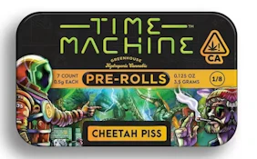 TIME MACHINE - Prerolls - Cheetah Piss - Sativa - 7PK - 3.5G