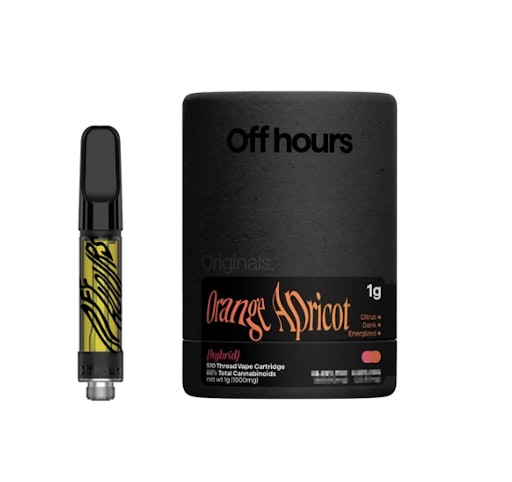 Off Hours - Orange Apricot -Hybrid- 1g 510 (Vape-Cartridge) | Off Hours      -oo3 front