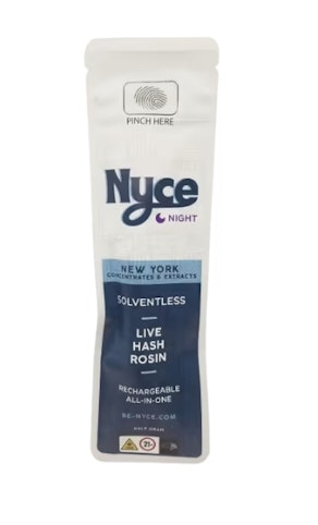 Nyce - Golden Sands -Hybrid- Solventless Live Hash Rosin AIO (Vape Pen) .5g | Nyce   -Fridge bf1