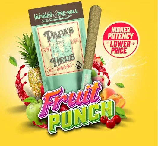 Papa's Herb - Papa's Herb | Fruit Punch | (S) Infused Preroll (1g) Main Image