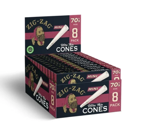 Zig-Zag - Zig-Zag 70's Ultra Thin Cones 8 Per Pack Main Image