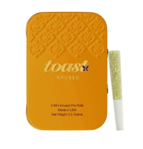 Toast - Kumquat Kruze -Hybrid- 0.50g 5pk Diamond Infused (Pre-Roll) Minis | Toast   -sss4