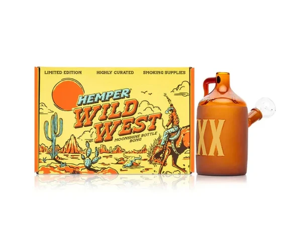 Hemper Glass - 5.7" Hemper Wild West Moonshine Bong Main Image