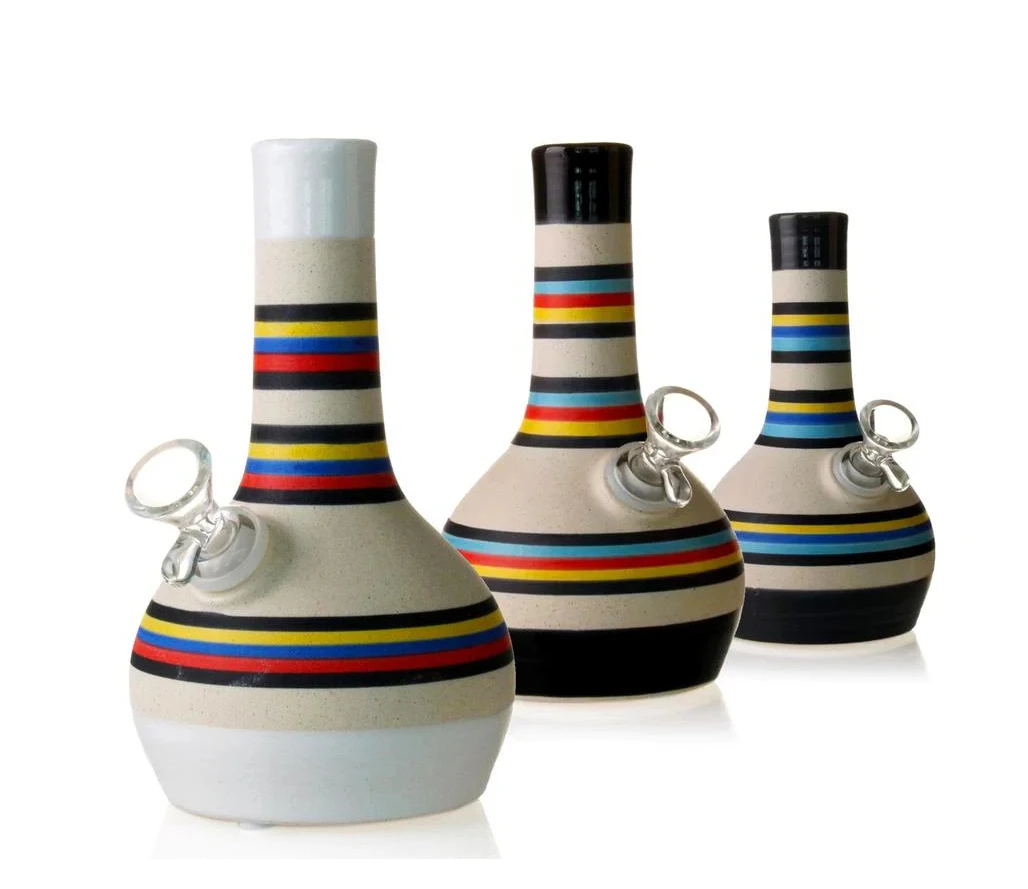 Hemper Glass - 8″ Ceramic Pottery Vase Water Pipe Main Image