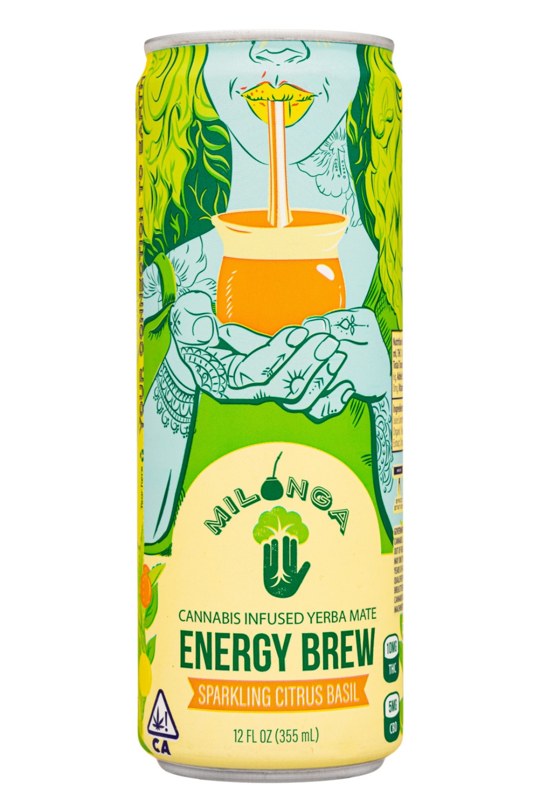 MILONGA Citrus Basil Energy Brew THC CBD 10 5mg