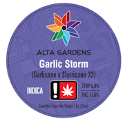 Garlic Storm, Cured Resin
