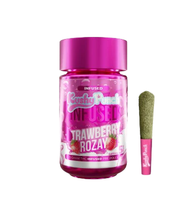 Kushy Punch - Kushy Punch Infused 5pk Prerolls 2.5g Strawberry Rozay Main Image