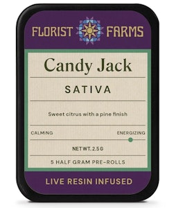 Florist Farms - B13 Florist Farms Candy Jack Live Resin Infused Pre-Roll 5pk