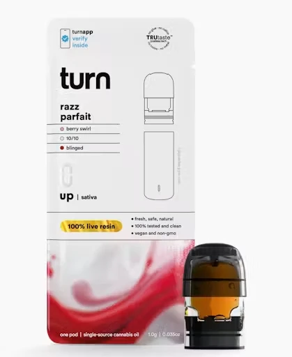 TURN- BOTANICA BLENDS - RAZZ PARTFAIT LIVE RESIN POD - TURN - 1g Main Image