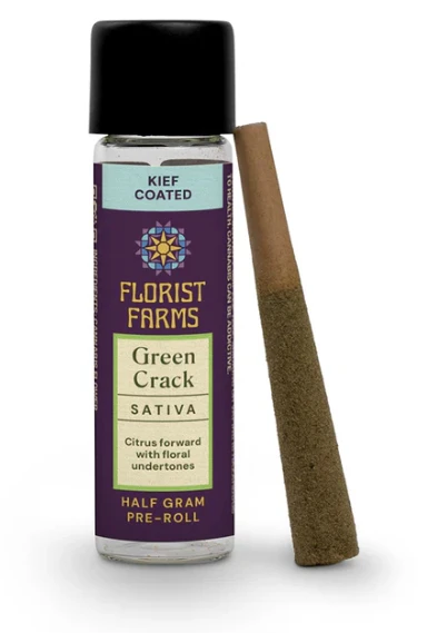 Florist Farms - G13 Florist Farms Green Crack Keif Coated Pre-Roll .5g Main Image