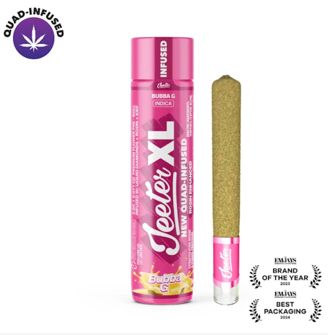 Jeeter - Bubba G -Indica- 35.22% THC XL New Quad-Infused 39.88% TAC (Pre-Roll) 2g | Jeeter   -kk4 MIDDLE