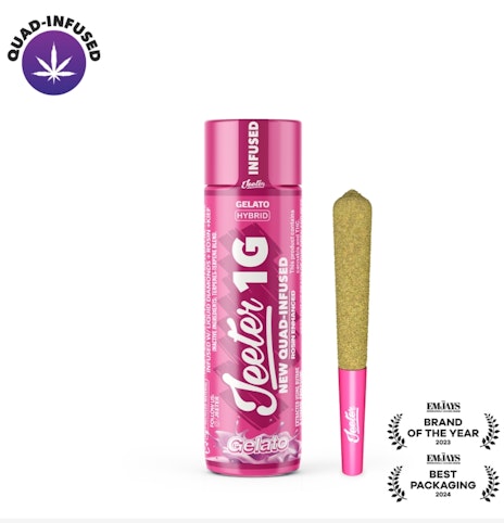 Jeeter - Gelato -Hybrid- 37.23% THC | New Quad Infused 41.45% TAC (Pre-Roll) 1g | Jeeter      -jj5 FRONT
