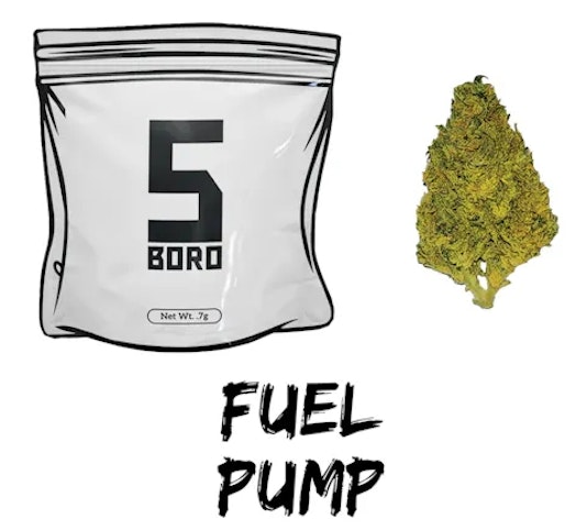 5 Boro Cannabis - Fuel Pump -Indica- Dime Bag .7G (Flower) | 5 Boro   -jj5 front