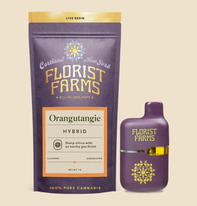 Florist Farms - A35 Florist Farms Orangutangie Live Resin Vape Main Image