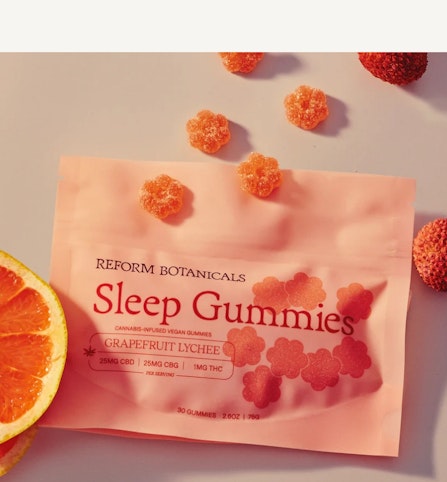 Reform Botanicals - Grapefruit Lychee - Sleep Full Spectrum CBD Gummies (Edibles) 10pk | Reform Botanicals    -vvv8 middle