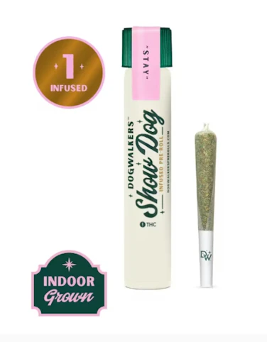 Dogwalkers - Fat Billy Big Dogs -Hybrid- 46.12% THC | Big Dogs Infused 1g "Stay" (Pre-Roll) | Dogwalkers      -s3 front