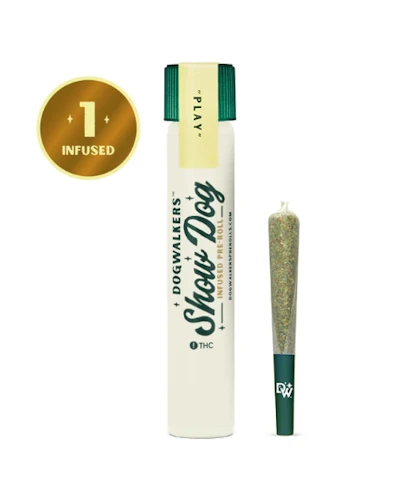 Dogwalkers - Lemon Gelato Cookies -Sativa- 43.89% THC | Big Dogs Infused 1g "Play" (Pre-Roll) | Dogwalkers   -s3 back