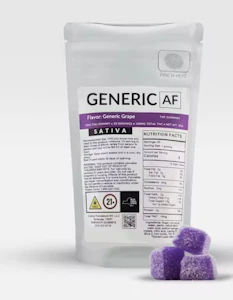 GENERIC AF - Generic AF - Grape - 100mg - 5mg x 20ct - Edibles