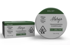 MARY'S MEDICINALS - Topical - 1:1 - CBD:THC - Transdermal Balm - 250MG - 0.5oz