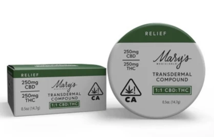 Mary's Medicinals™ - MARY'S MEDICINALS - Topical - 1:1 - CBD:THC - Transdermal Balm - 250MG - 0.5oz Main Image