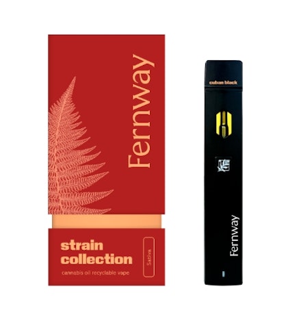 Fernway - Cuban Black Haze -Sativa- 76.46% THC | Traveler Recyclable Vape, 1g | Fernway   -ttt6 back