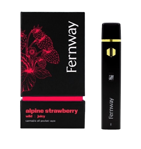 Fernway - Alpine Strawberry -Sativa- 81.02% THC | Traveler Recyclable (Vape) 2g | Fernway   -xxx5 back