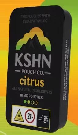 KSHN Pouch CO. - KSHN Pouch CO. - Citrus - 10mg THC x 10ct. - 100mg THC - Edible Main Image
