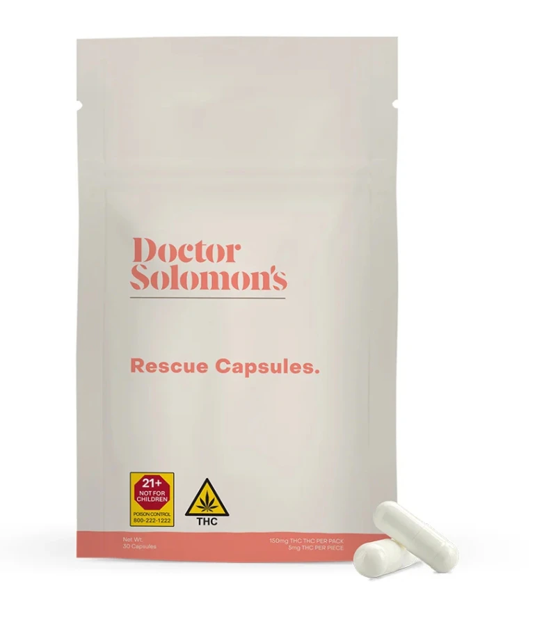 Dr. Solomon's - Dr. Solomon's- Capsule (150mg) Rescue (THC RICH) Main Image