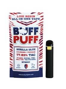 Buff Puff - i28 Buff Puff Gorilla Glue Live Resin Vape Pen .5g