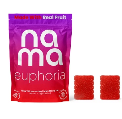 Nama - Sour Berry Euphoria Gummies (Edibles) 2pk | Nama    -f12 back