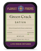 E13 Florist Farms Green Crack Infused Pre-roll 5pk 2.5g