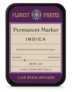 Florist Farms - B47 Florist Farms Permanent Marker Live Resin Infused Pre-roll 5pk .5g