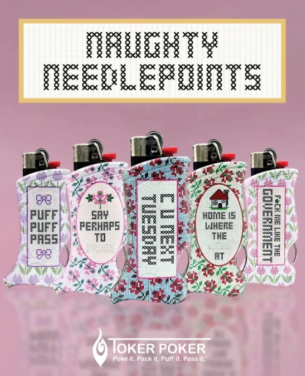 Toker Poker - Toker Poker- Standard Bic - Naughty Needlepoints Main Image