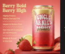 Uncle Arnie's Strawberry Lemonade Zero Sugar 4 Pack