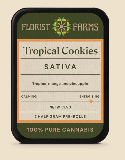 Florist Farms - B18 Florist Farms Tropical Cookies Pre Roll 7pk .5g Main Image